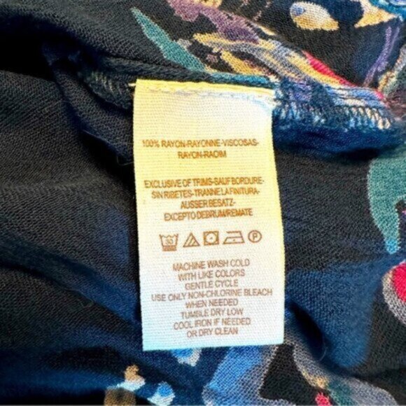 Free People | Blue Floral Tunic Top Sz S - Picture 14 of 14